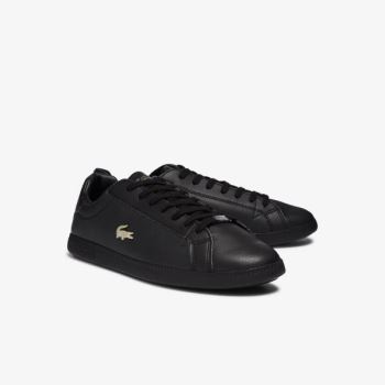 Lacoste Graduate Leather and Synthetic Sneakers Pánské - Tenisky Černé | CZ-wUXWjx